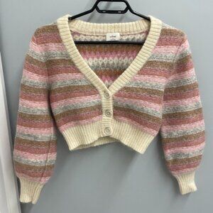 Wilfred knit cardigan cropped top